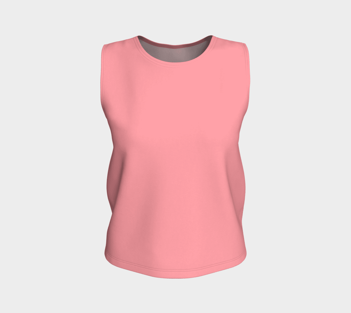 Piki Pink Relaxed Fit Tank Top - Peach Comfort Jersey