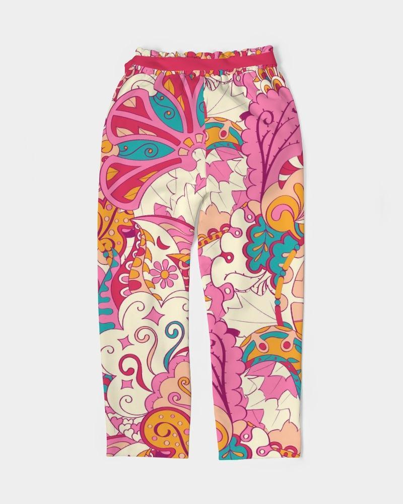 Sameri Tie Waist Tapered Pants - Blissfully Brand