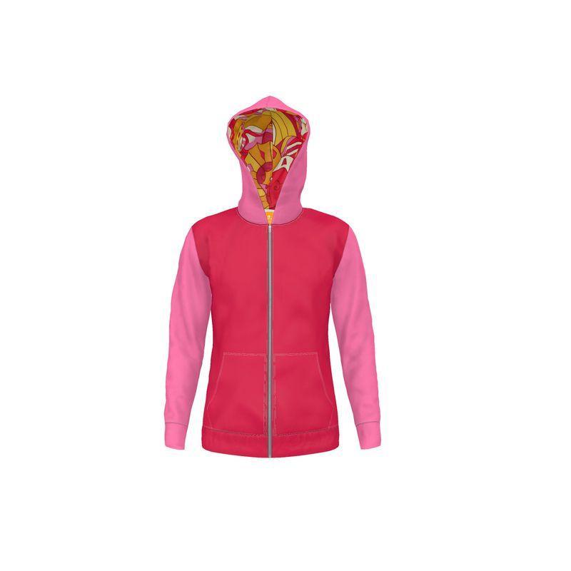 Decora Color Block Zip Polar Fleece Hoodie - Blissfully Brand