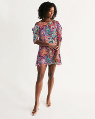 Peex Cold Shoulder Dress - Printed - 100% Polyester |  Blissfully Brand