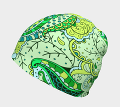Misa Beanie - Women's - Design Print - Available in S to XL - Poly & Bamboo | Blissfully Brand