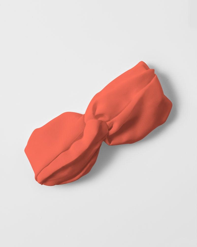 Mina Grenadier Orange Twist Knot 3 piece Headband Set