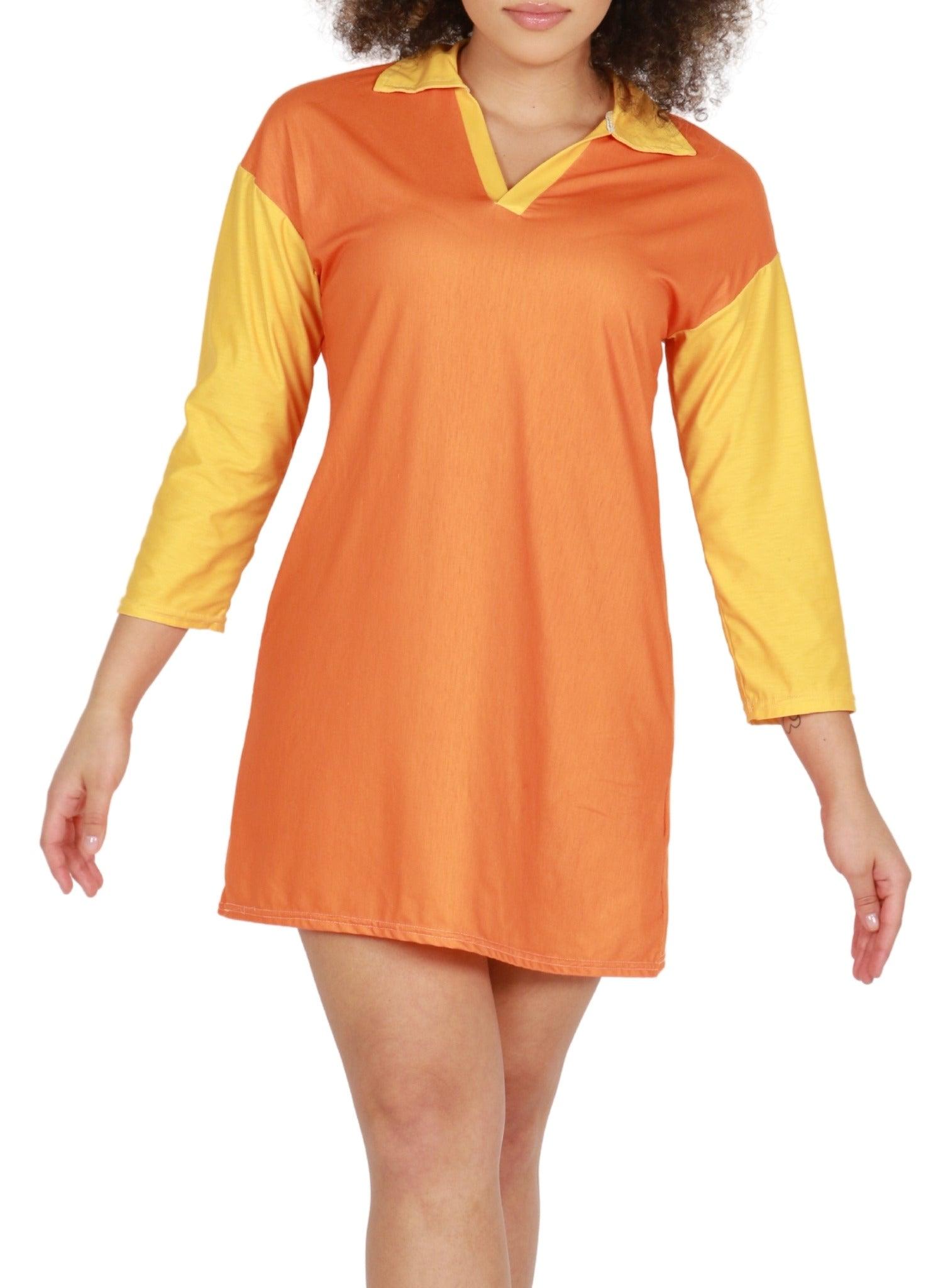 All-Over Print Women's Shallow V-Neck Drop-Shoulder Long Sleeves Blouse - Blissfully Brand