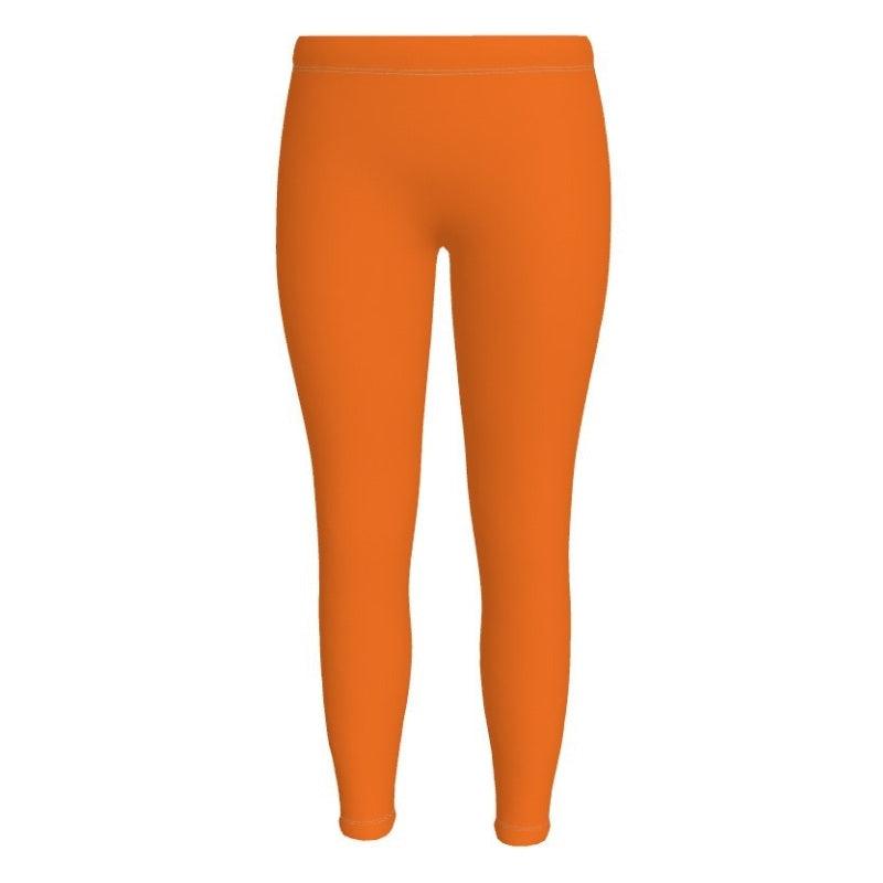Amai Tango Orange Lycra Leggings - Fashion - Activewear - Casual - Sport - Handmade in England