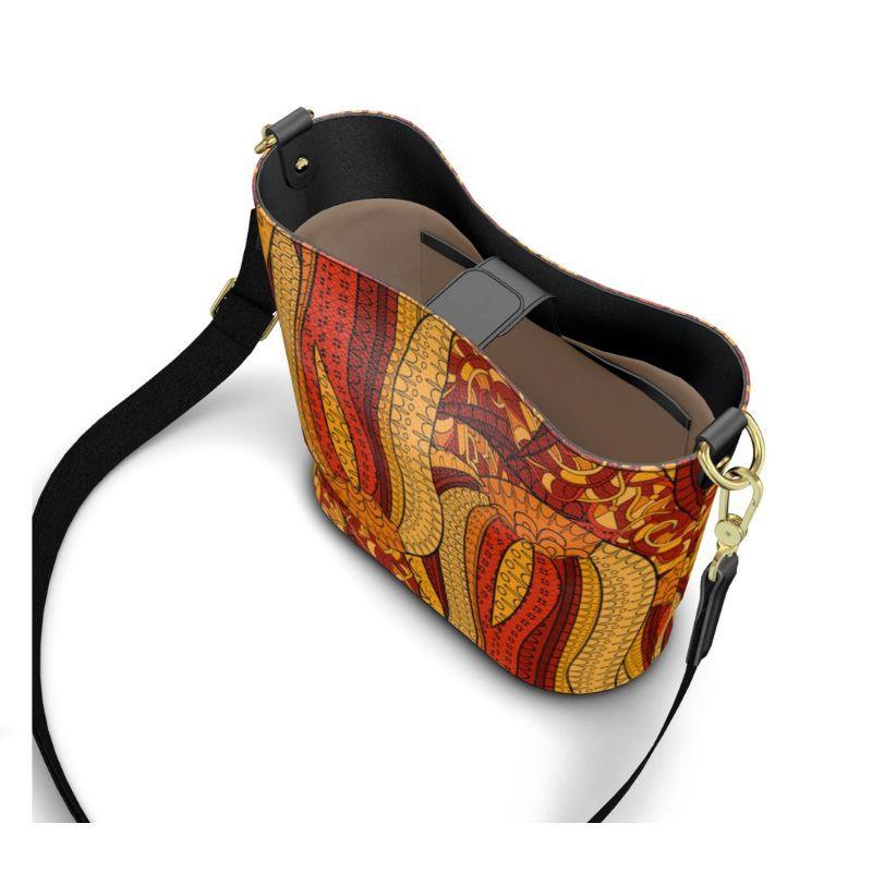 Ame Large Leather Bucket Tote - Blissfully Brand