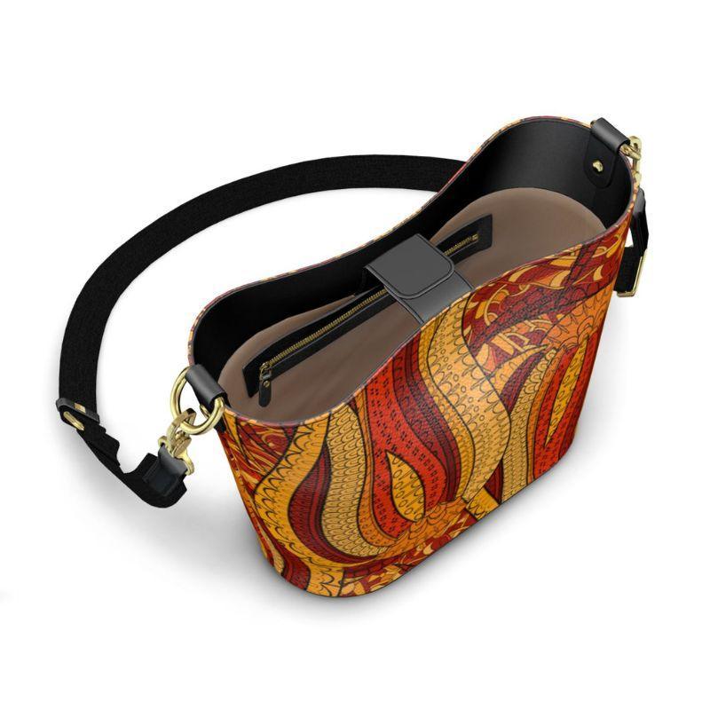 Ame Large Leather Bucket Tote - Blissfully Brand