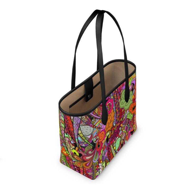 Betsu Leather Shopper Tote - Blissfully Brand