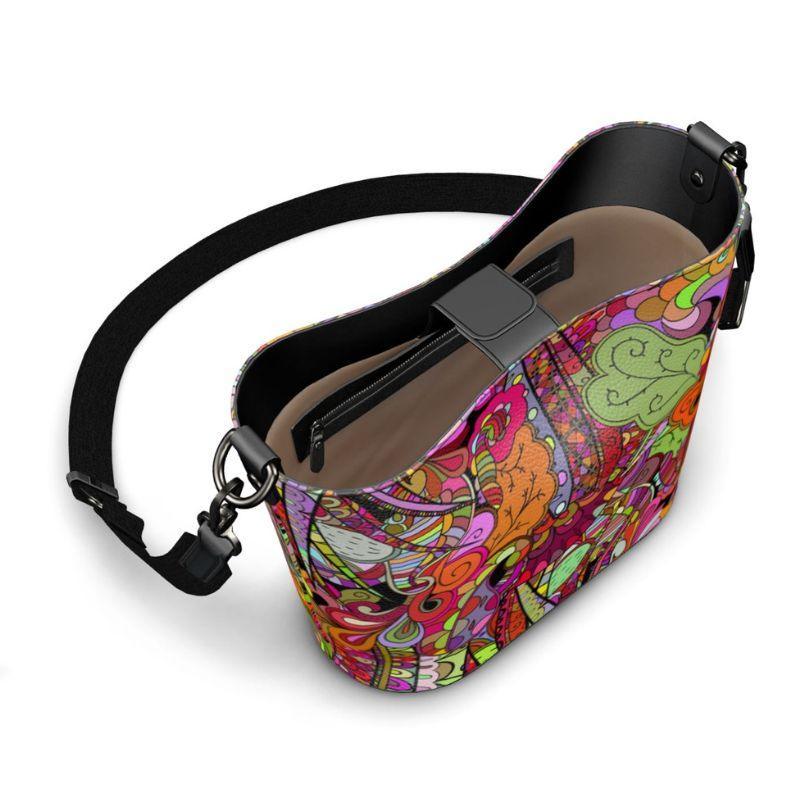 Betsu Large Leather Bucket Tote - Blissfully Brand