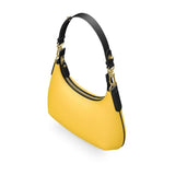 Decora Sunglow Yellow Small Leather Curve Bag - Blissfully Brand