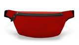 Eranas Color Block Leather Belt Bag - Red & Orange | Blissfully Brand