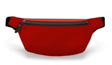 Eranas Color Block Leather Belt Bag - Red & Orange | Blissfully Brand