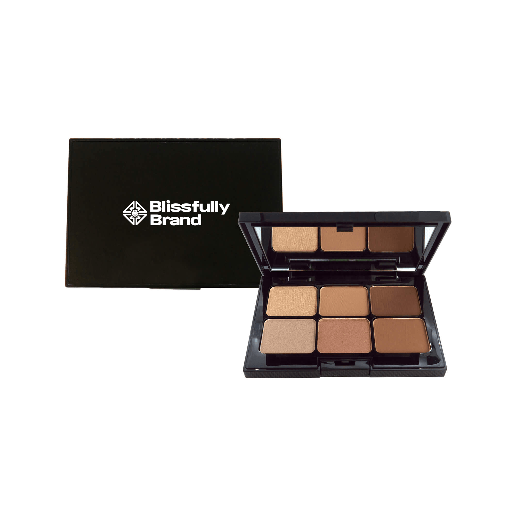Eyeshadow Palette - Caramel Kiss - Brown Tan - Vegan | Blissfully Brand Beauty & Cosmetics