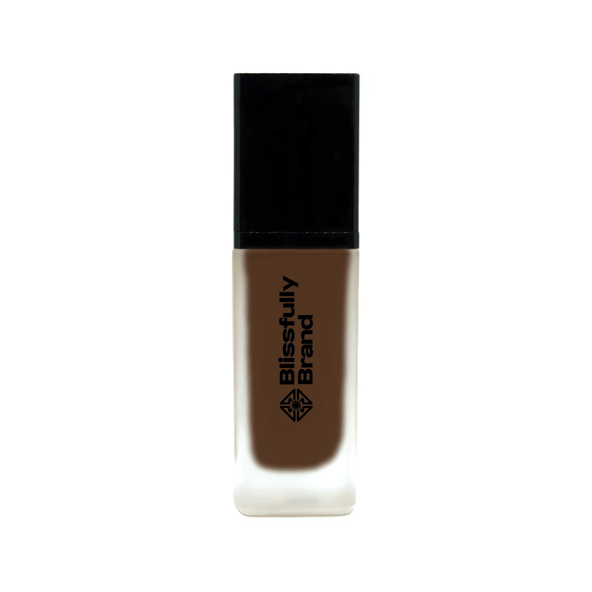 Blissfully Brand Buildable Coverage Foundation - Deep Umber Brown - Natural Finish