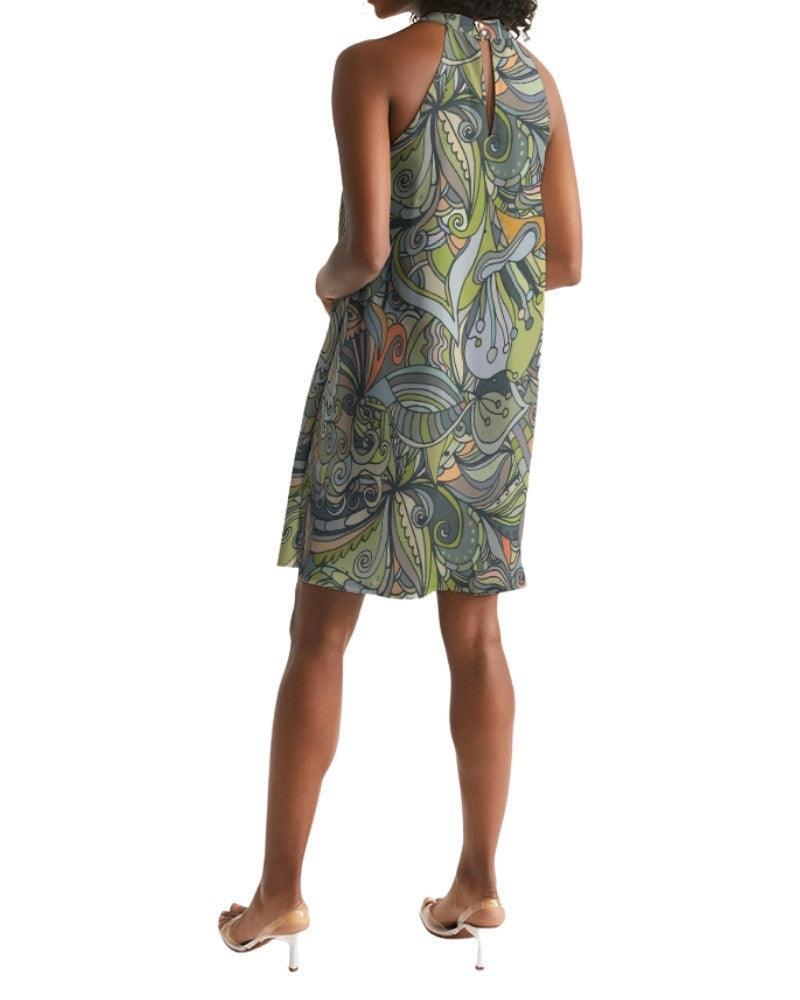 Jana Halter Flare Dress - Blissfully Brand