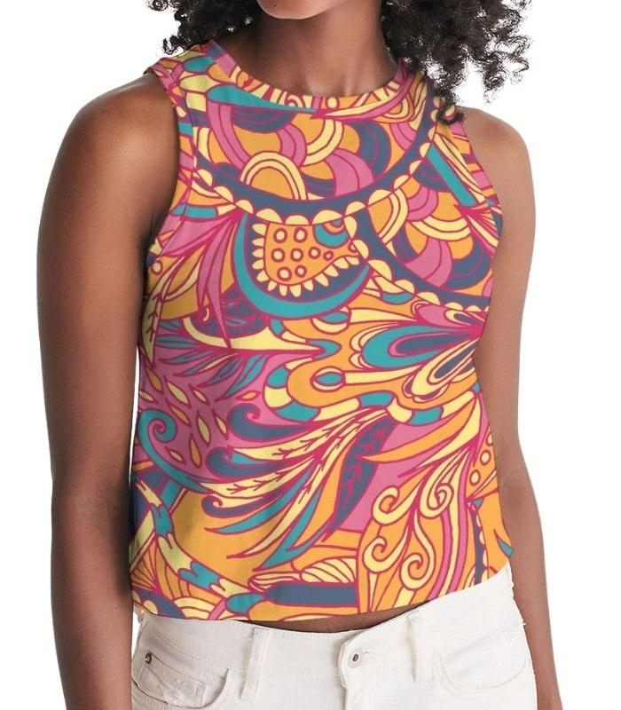Kuna Cropped Tank Top - Blissfully Brand