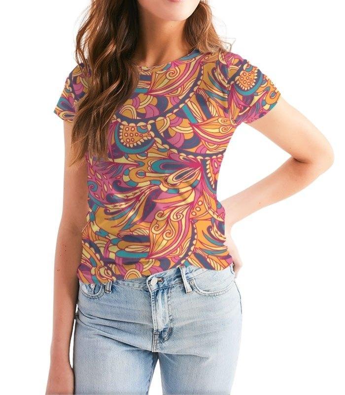 Kuna Fitted Crew Neck Tee - Blissfully Brand