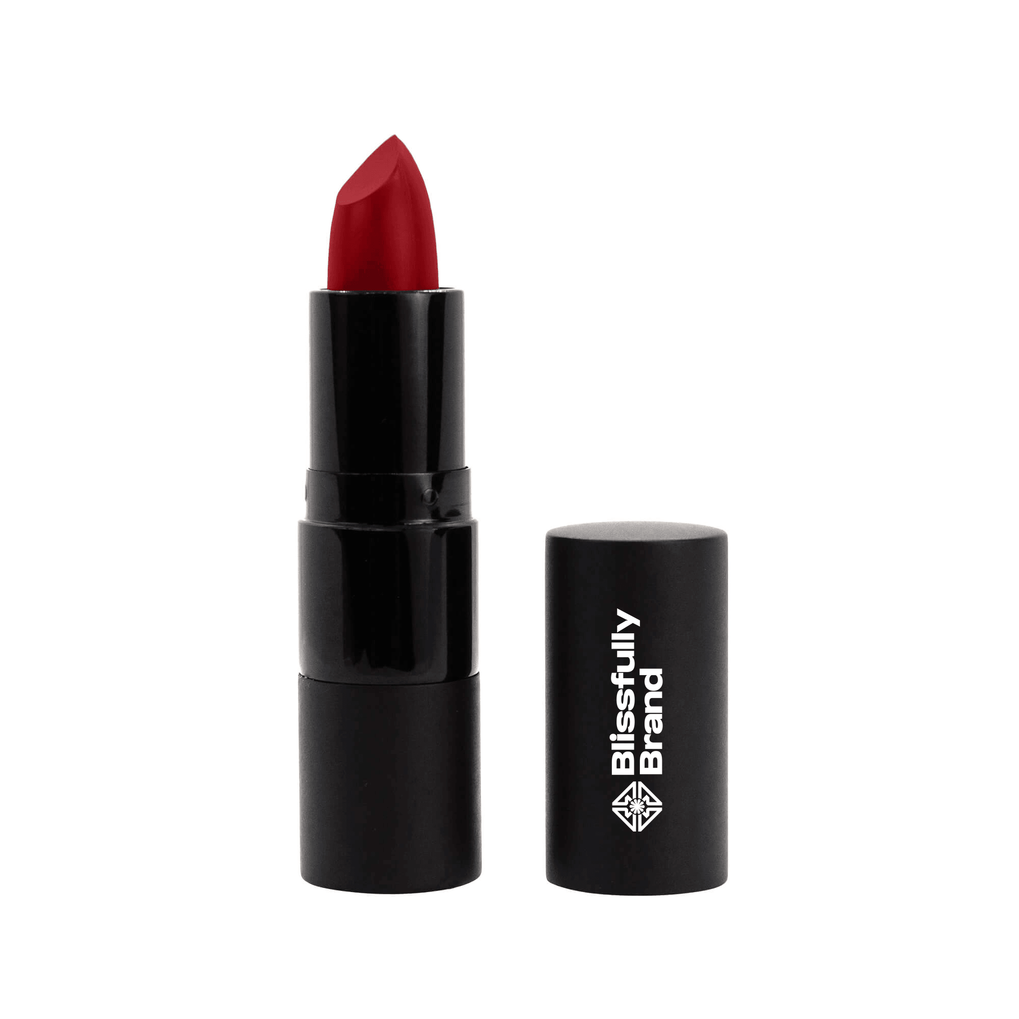 Lipstick - Thrill Red - Coconut Oil - Jojaba Seed & Vitamin E | Vegan Hydrating - Blissfully Brand Beauty & Cosmetics