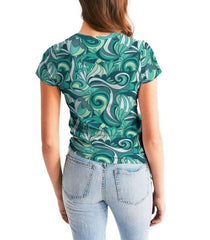 Mima Fitted Crew Neck Tee - Blissfully Brand