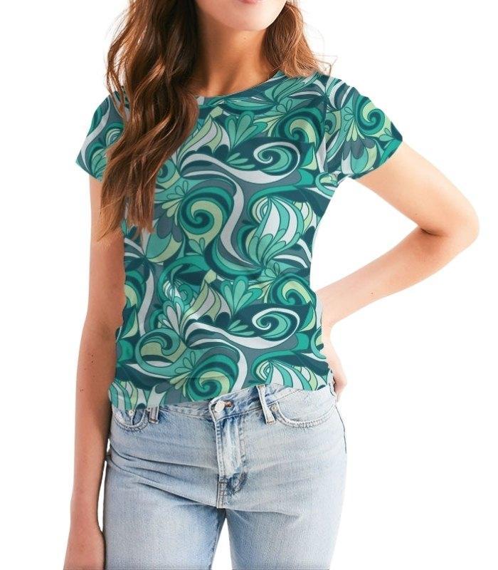 Mima Fitted Crew Neck Tee - Blissfully Brand