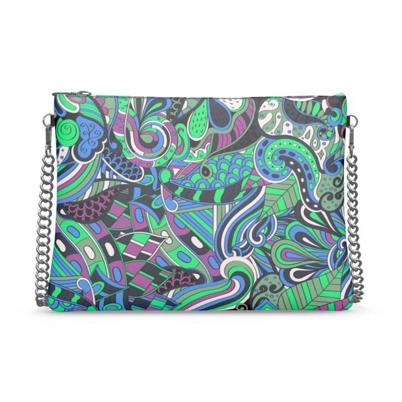 Nela Crossbody Leather Chain Bag - Blissfully Brand