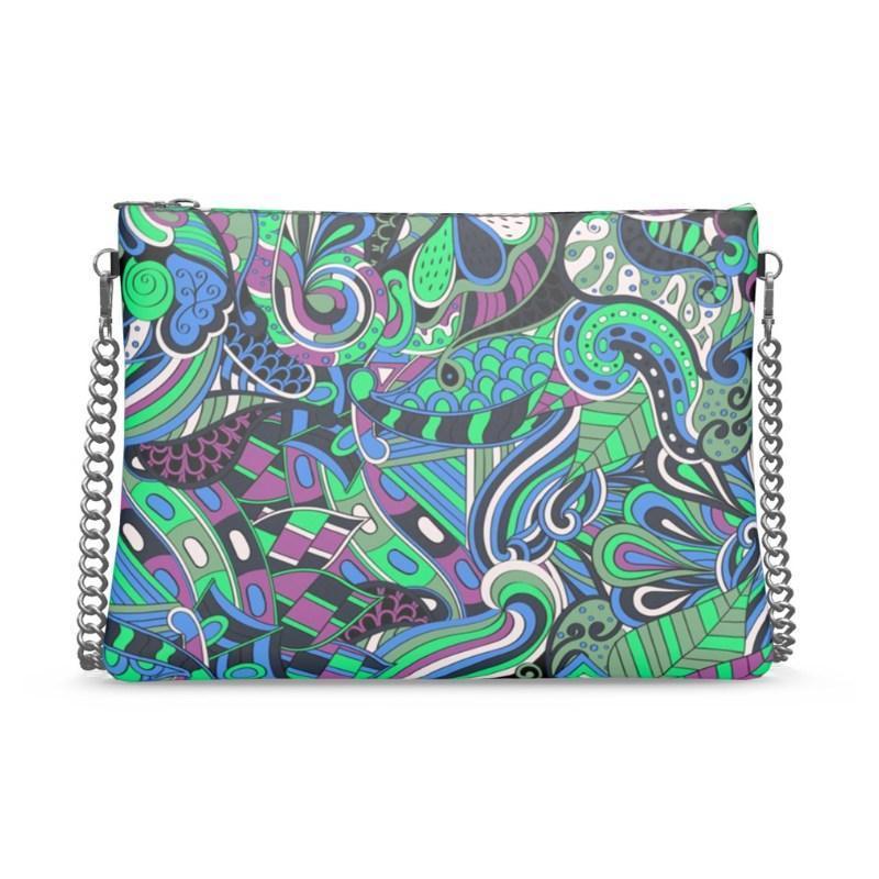 Nela Crossbody Leather Chain Bag - Blissfully Brand