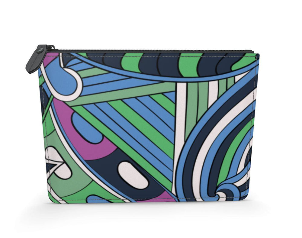 Nela Leather Pouch - Abstract Kaleidoscope Print | Blissfully Brand