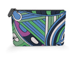 Nela Leather Pouch - Abstract Kaleidoscope Print | Blissfully Brand