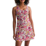 Perl Racerback Mini Dress - Pink Geometric Psychedelic Retro Abstract All Over Print  | Blissfully Brand