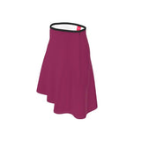 Pena Camelot Red Knee Length Skater Skirt - Blissfully Brand