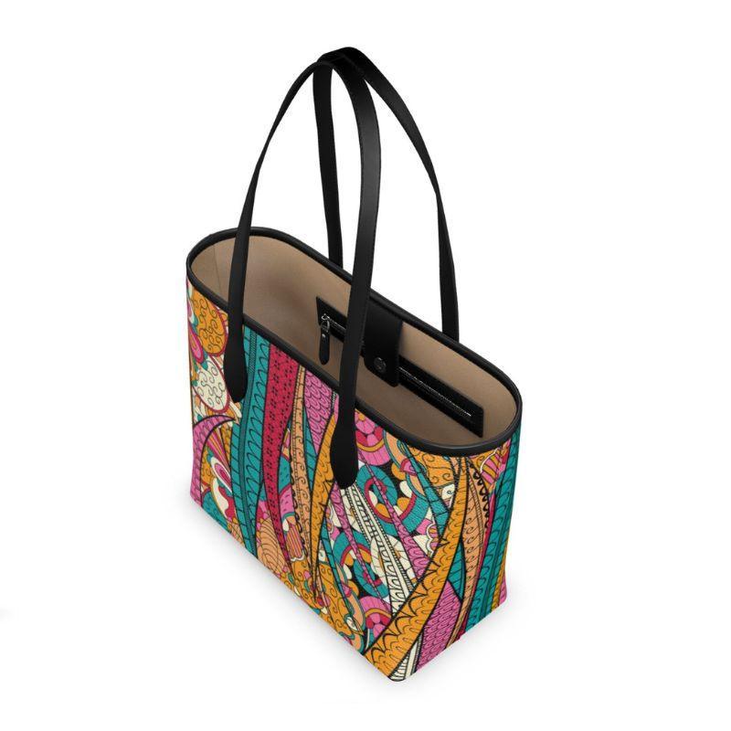 Taki Leather Shopper Tote - Blissfully Brand