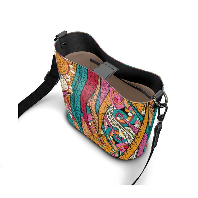 Taki Large Leather Bucket Tote - Blissfully Brand