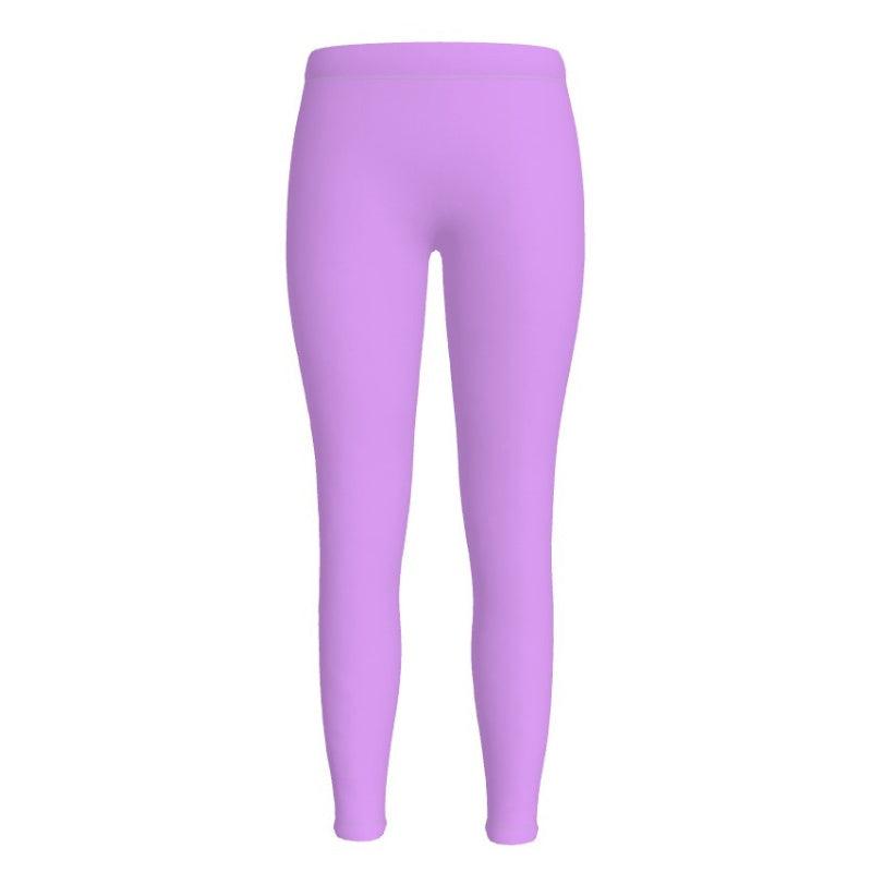 Imi Mauve Violet Lycra Spandex Leggings - Sportswear or Fashion Casual - Midrise - Vibrant Women's Activewear - Plus Size