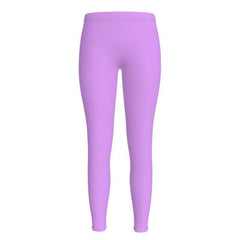 Imi Mauve Violet Lycra Spandex Leggings - Sportswear or Fashion Casual - Midrise - Vibrant Women's Activewear - Plus Size