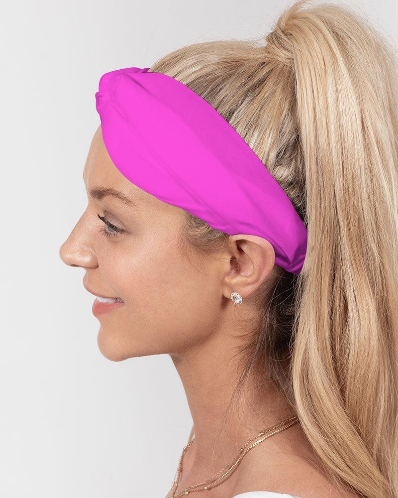 Ela Twist Knot 3 piece Headband Set - Vivid Pink - Marigold - Tangerine