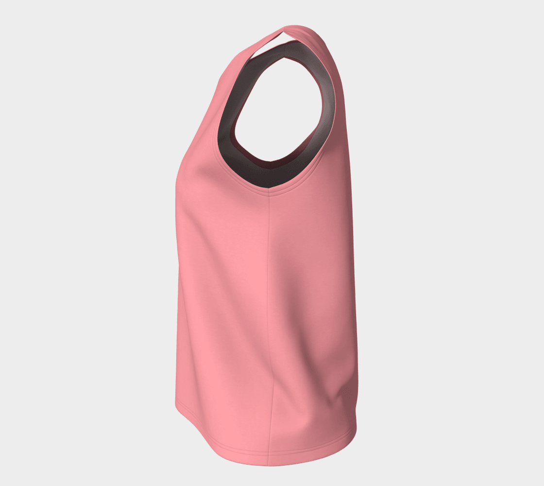 Piki Pink Relaxed Fit Long Tank Top - Blissfully Brand