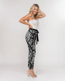 Kona Tie Waist Tapered Pants - Blissfully Brand