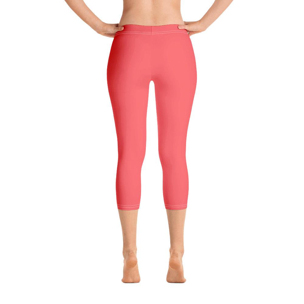 Citra Carnation Red Mid-Rise Capri Leggings - Blissfully Brand