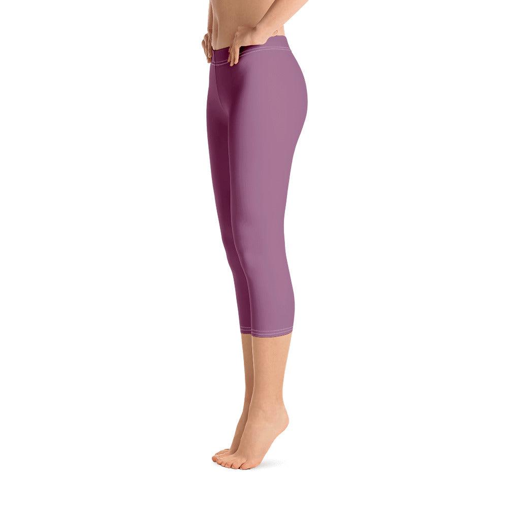 Amai Violet Mid-Rise Capri Leggings - Blissfully Brand