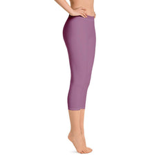 Amai Violet Mid-Rise Capri Leggings - Blissfully Brand