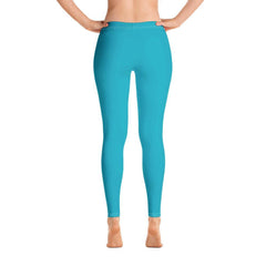 Antina Pacific Blue Mid-Rise Leggings - Blissfully Brand