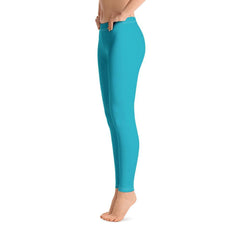 Antina Pacific Blue Mid-Rise Leggings - Blissfully Brand