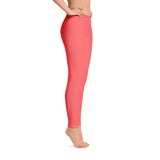 Citra Carnation Red Mid-Rise Leggings - Activewear Women's