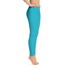 Antina Pacific Blue Mid-Rise Leggings - Blissfully Brand