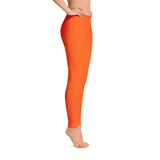 Mandra Orange Mid-Rise Leggings - Blissfully Brand