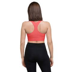 Citra Carnation Red Longline Sports Bra - Blissfully Brand