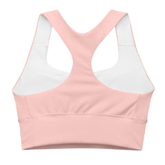 Keki Pink Longline Sports Bra - Blissfully Brand