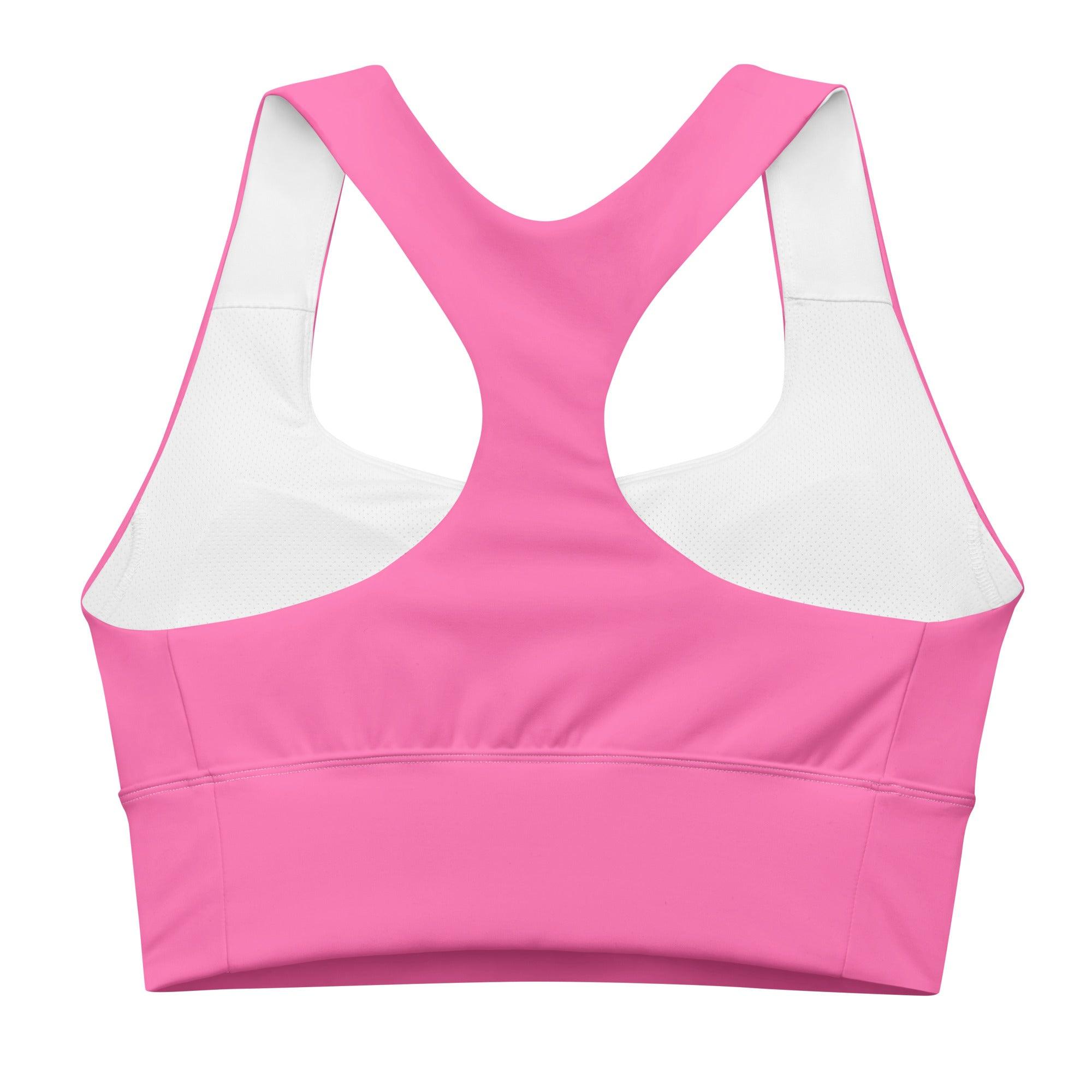 Sechia Hot Pink Longline Sports Bra - Blissfully Brand