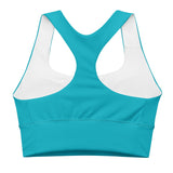 Antina Blue Longline Sports Bra - Blissfully Brand