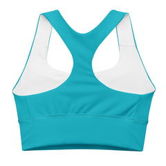 Antina Blue Longline Sports Bra - Blissfully Brand