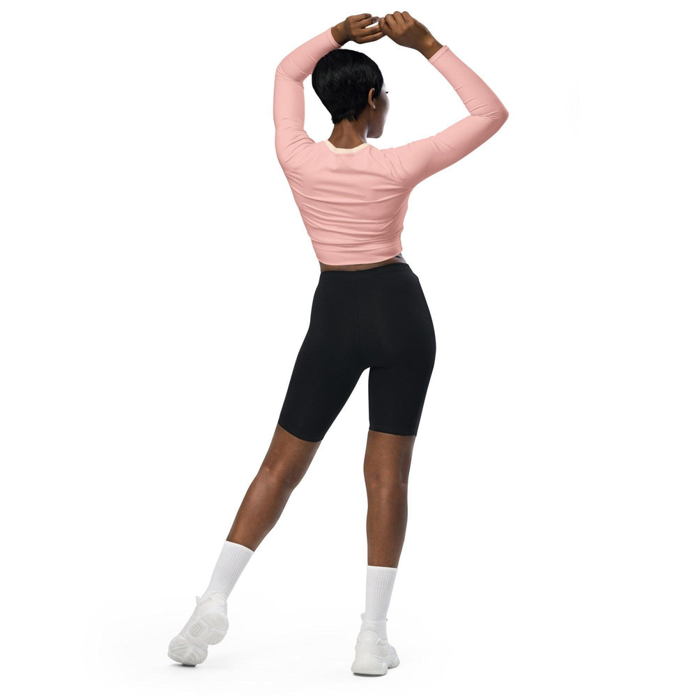 Keki Pink Active Long Sleeve Crop Top - Blissfully Brand